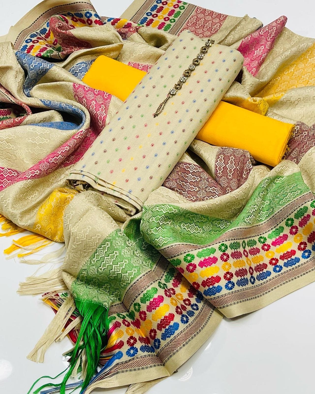 WINTER SILK DIGITAL PRINTED 3-PIECE - DP#112