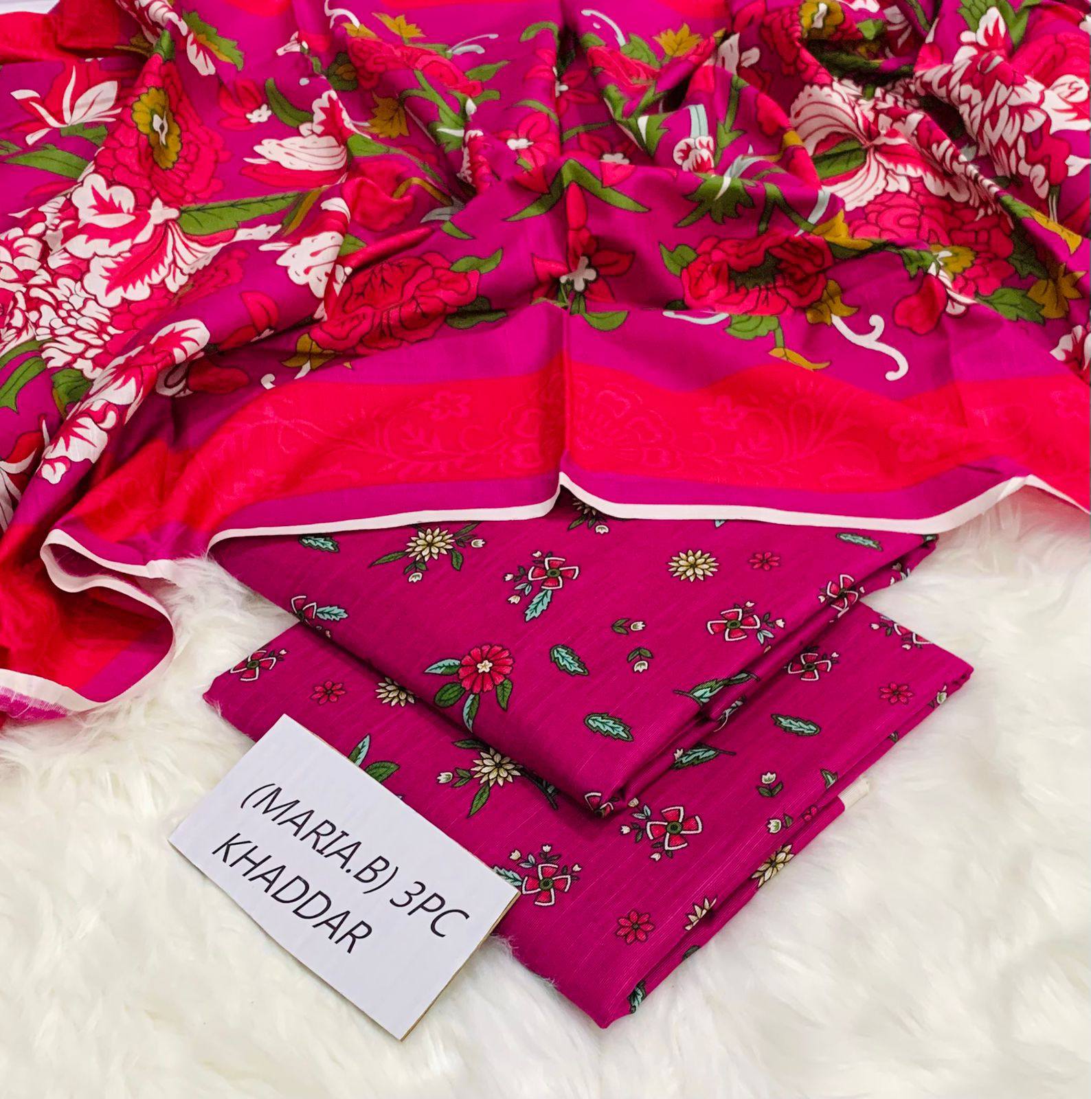 Digital Printed 3 Pcs Soft Khaddar Suit -11