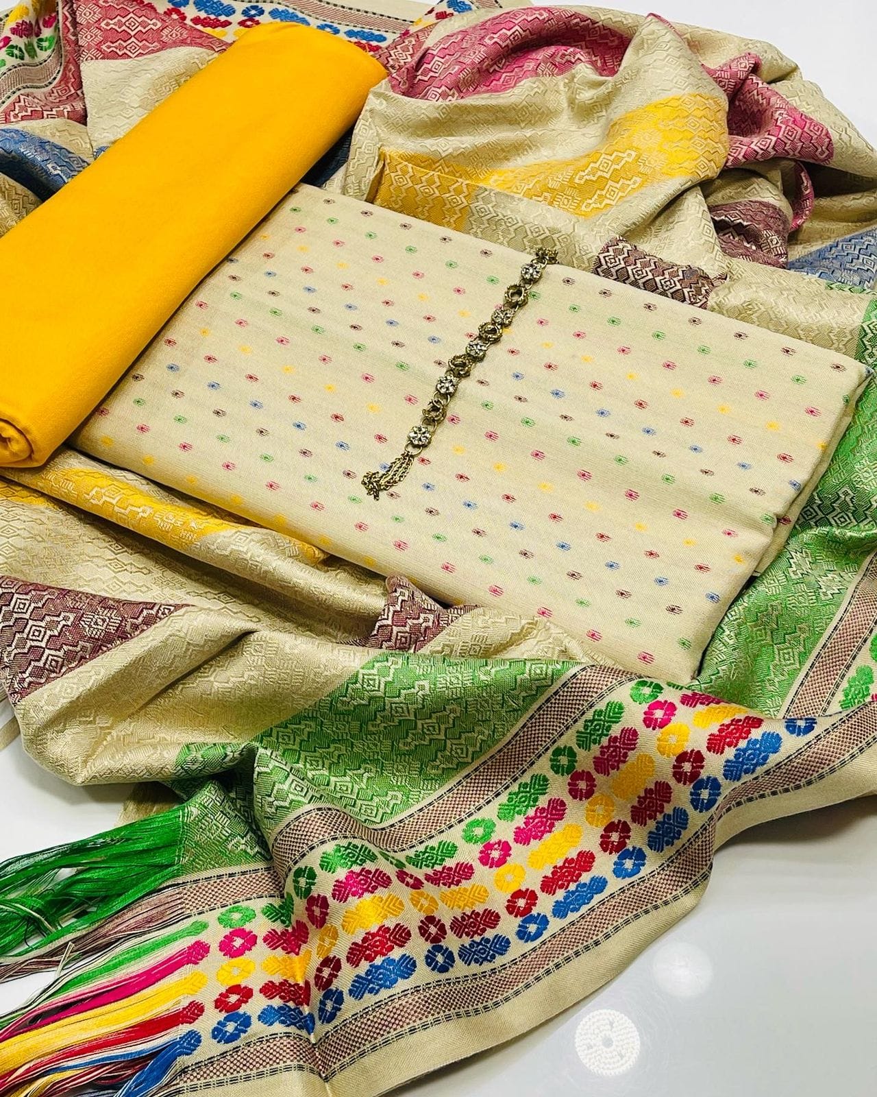 WINTER SILK DIGITAL PRINTED 3-PIECE - DP#112