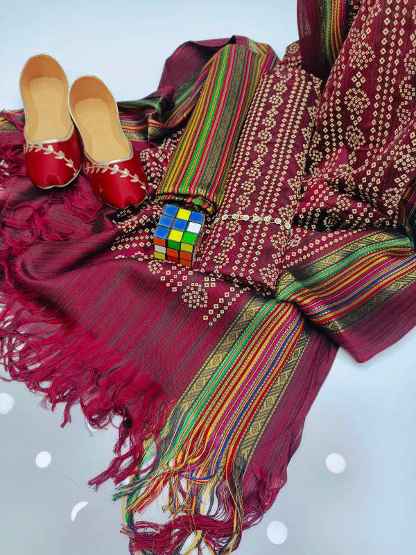 WINTER SILK DIGITAL PRINTED 3-PIECE - DP#113