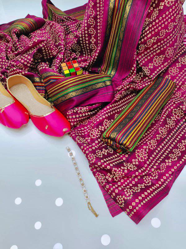 WINTER SILK DIGITAL PRINTED 3-PIECE - DP#119