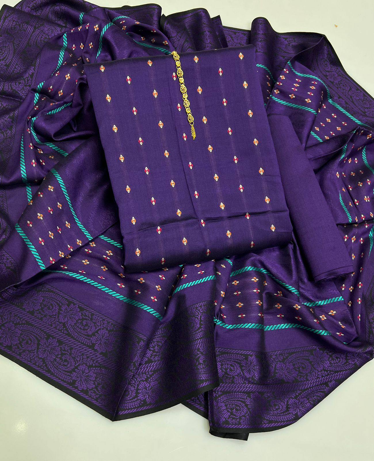 WINTER SILK DIGITAL PRINTED 3-PIECE - DP#127