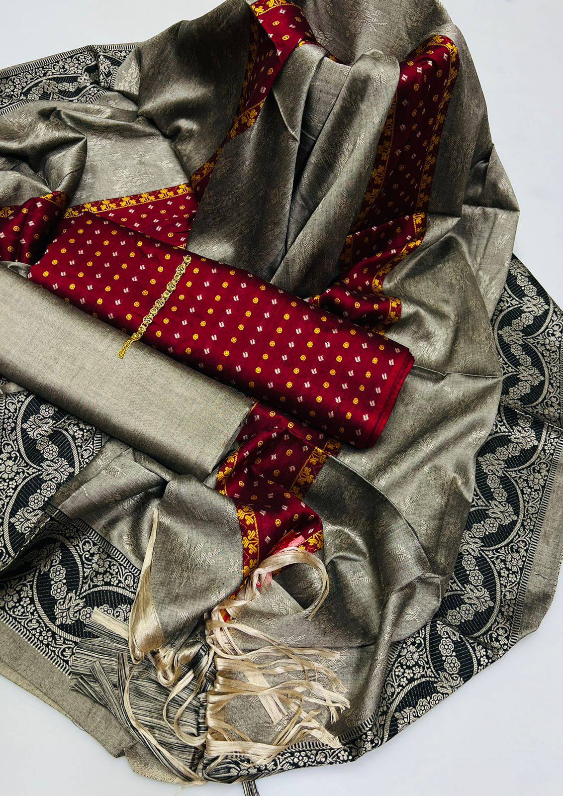 WINTER SILK DIGITAL PRINTED 3-PIECE - DP#129