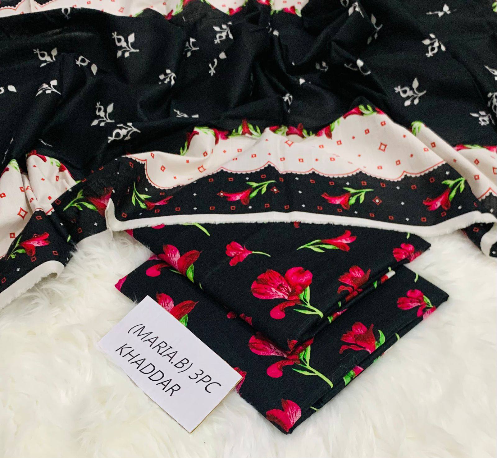 Digital Printed 3 Pcs Soft Khaddar Suit -13