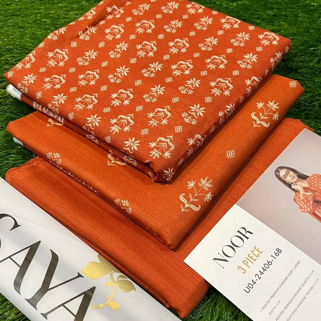 Digital Printed 3 Piece Soft Khaddar Suit-13