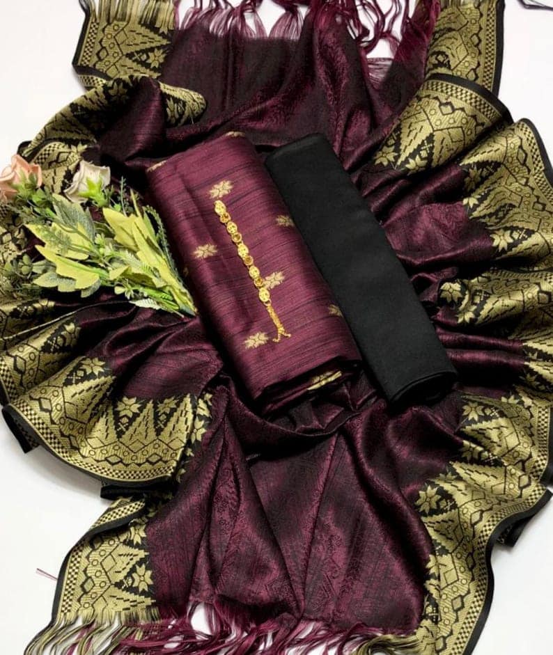 WINTER SILK DIGITAL PRINTED 3-PIECE - DP#135