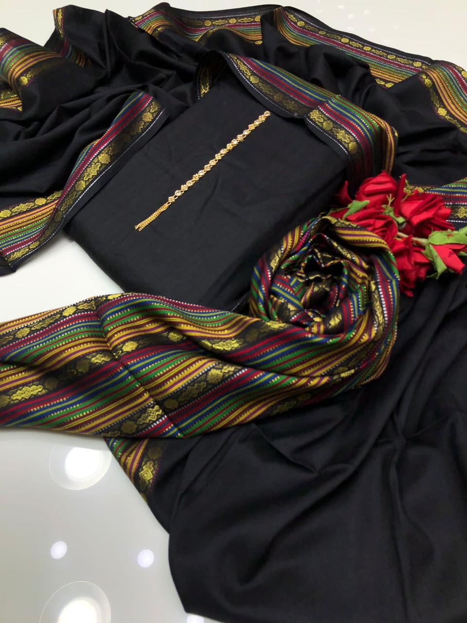 WINTER SILK DIGITAL PRINTED 3-PIECE - DP#137