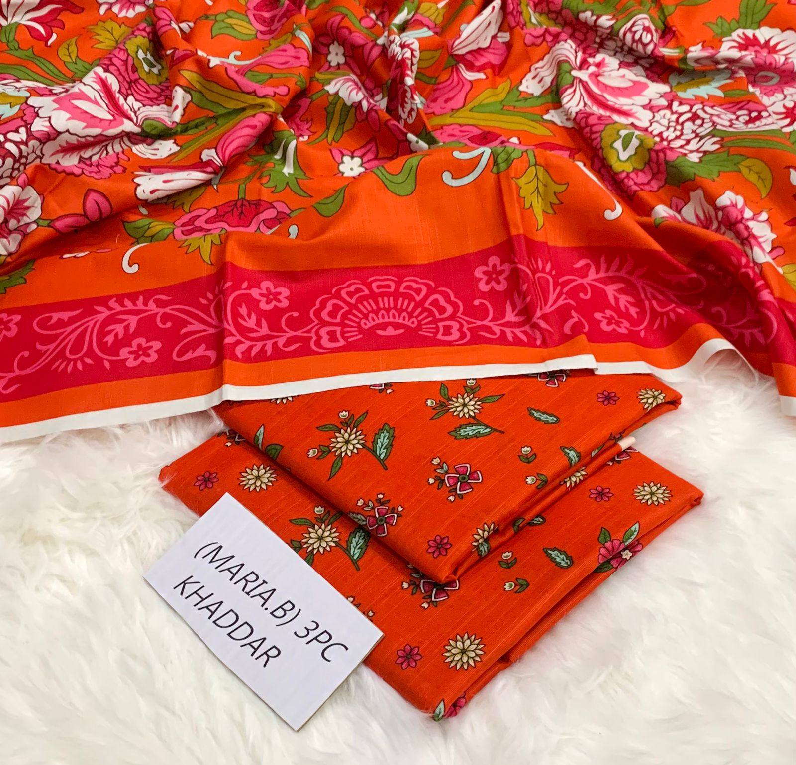 Digital Printed 3 Pcs Soft Khaddar Suit -19