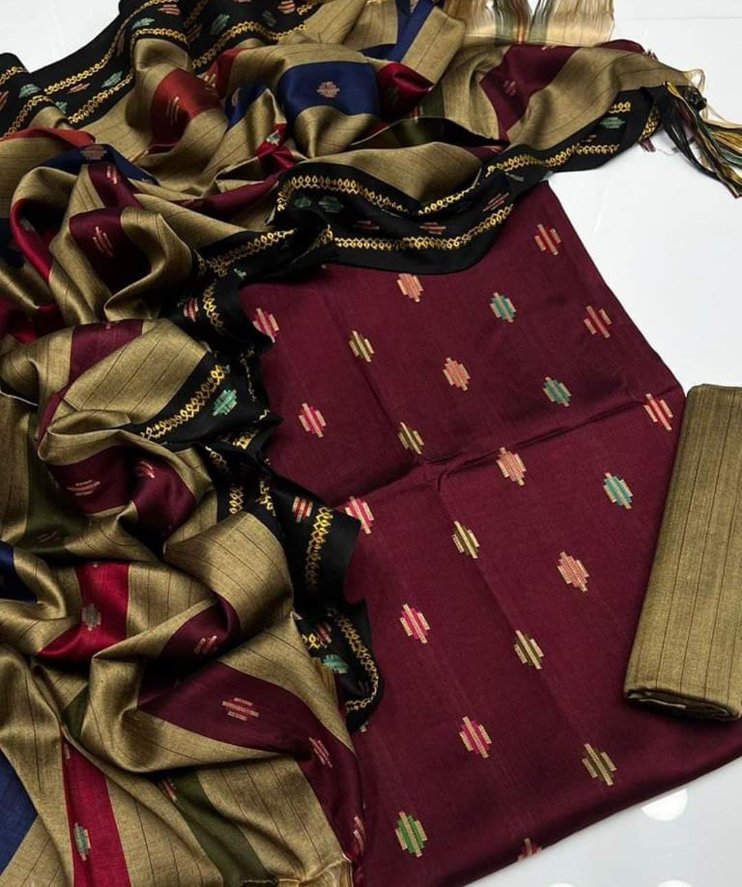 WINTER SILK DIGITAL PRINTED 3-PIECE - DP#193