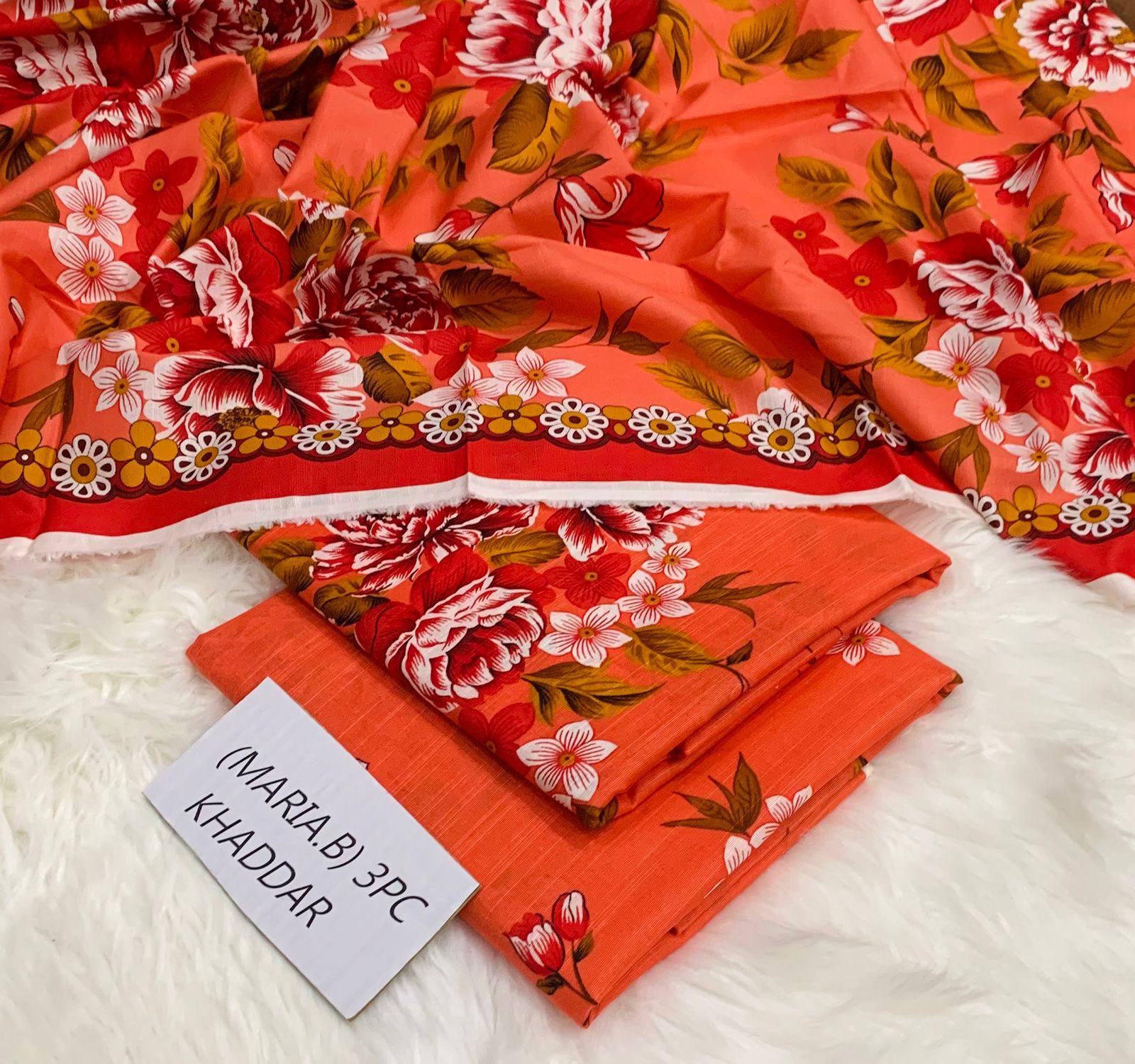 Digital Printed 3 Pcs Soft Khaddar Suit -02