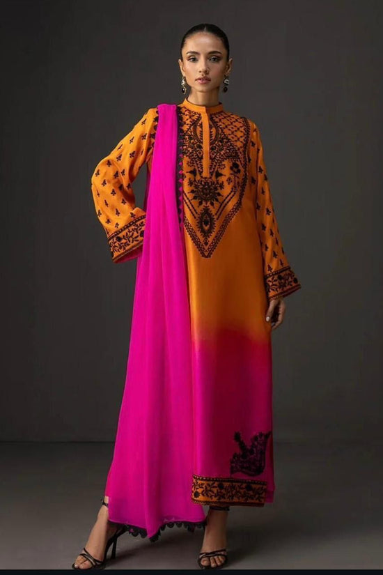 WINTER SILK DIGITAL PRINTED 3-PIECE - SD#28