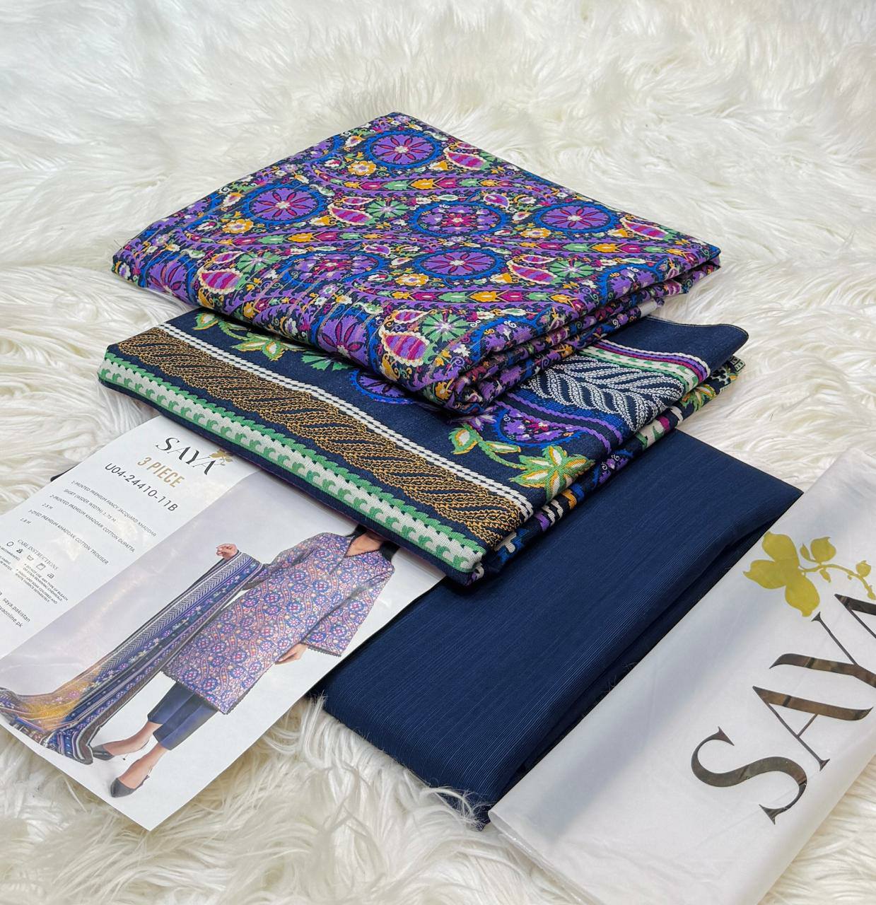 Digital Printed 3 Piece Soft Khaddar Suit-36