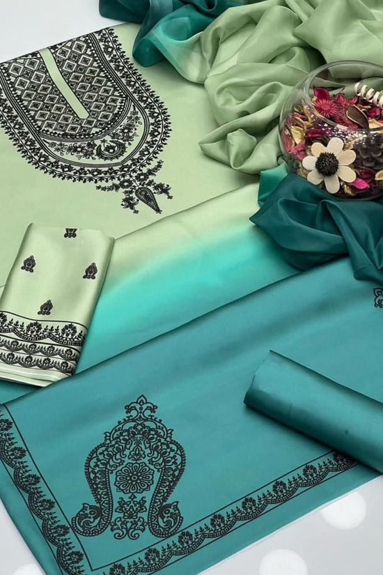 WINTER SILK DIGITAL PRINTED 3-PIECE - SD#30