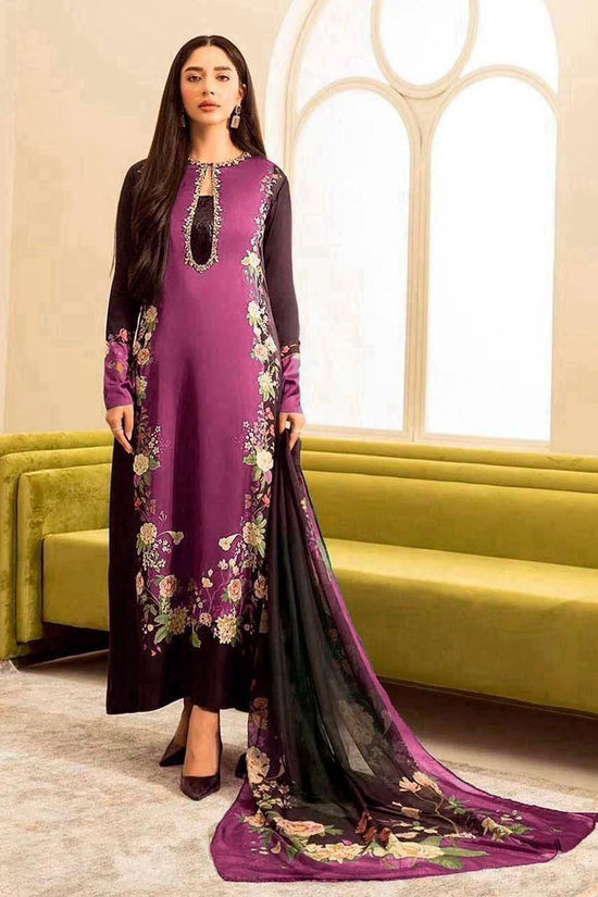 WINTER SILK DIGITAL PRINTED 3-PIECE - SD#34