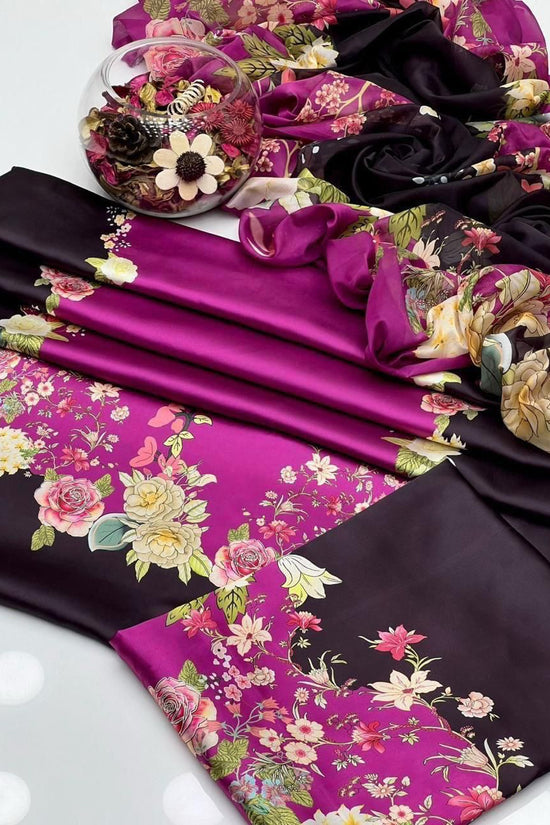 WINTER SILK DIGITAL PRINTED 3-PIECE - SD#34