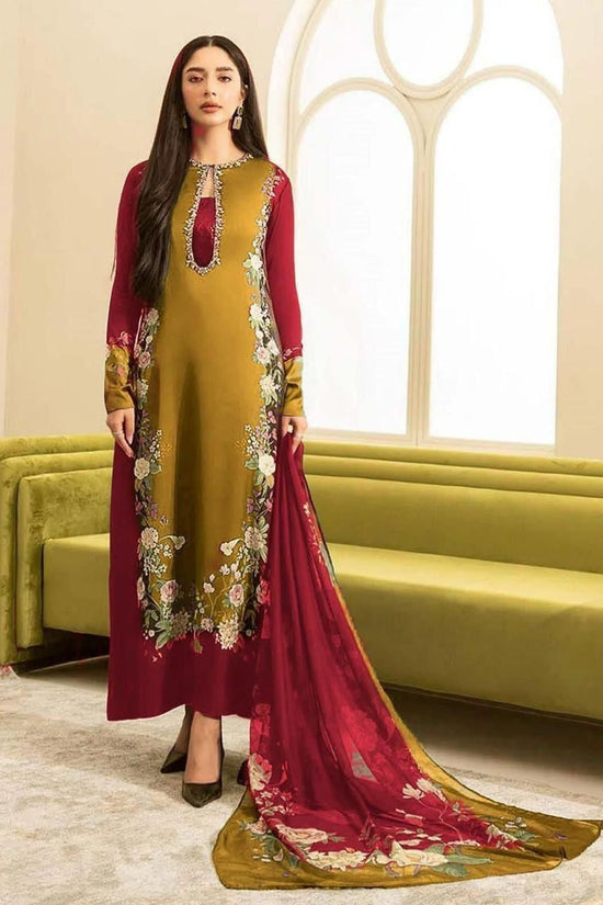 WINTER SILK DIGITAL PRINTED 3-PIECE - SD#35
