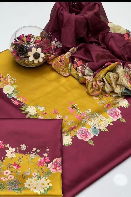 WINTER SILK DIGITAL PRINTED 3-PIECE - SD#35