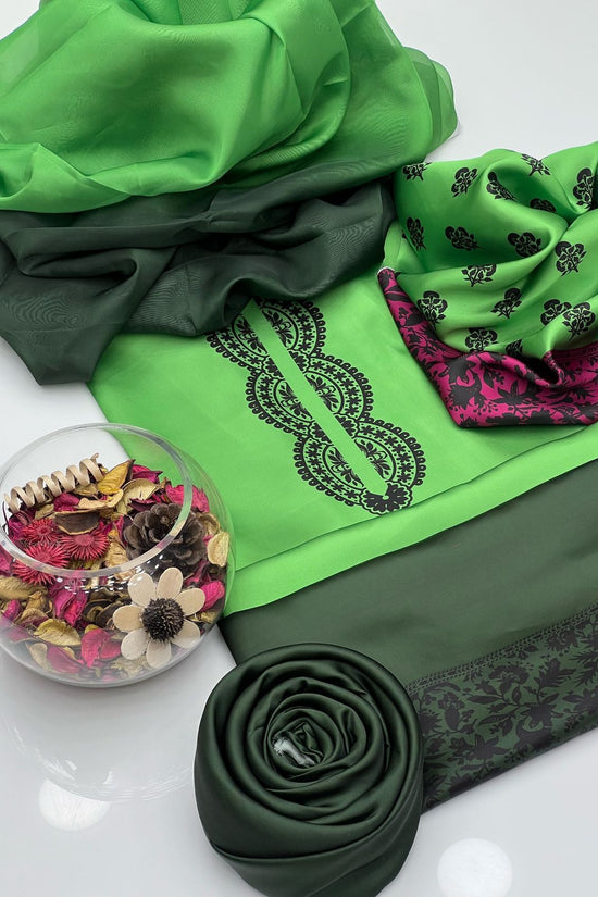 WINTER SILK DIGITAL PRINTED 3-PIECE - SD#40