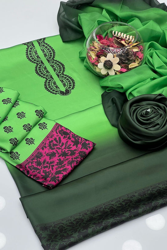 WINTER SILK DIGITAL PRINTED 3-PIECE - SD#40