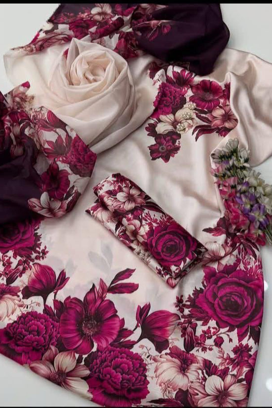 WINTER SILK DIGITAL PRINTED 3-PIECE - SD#42