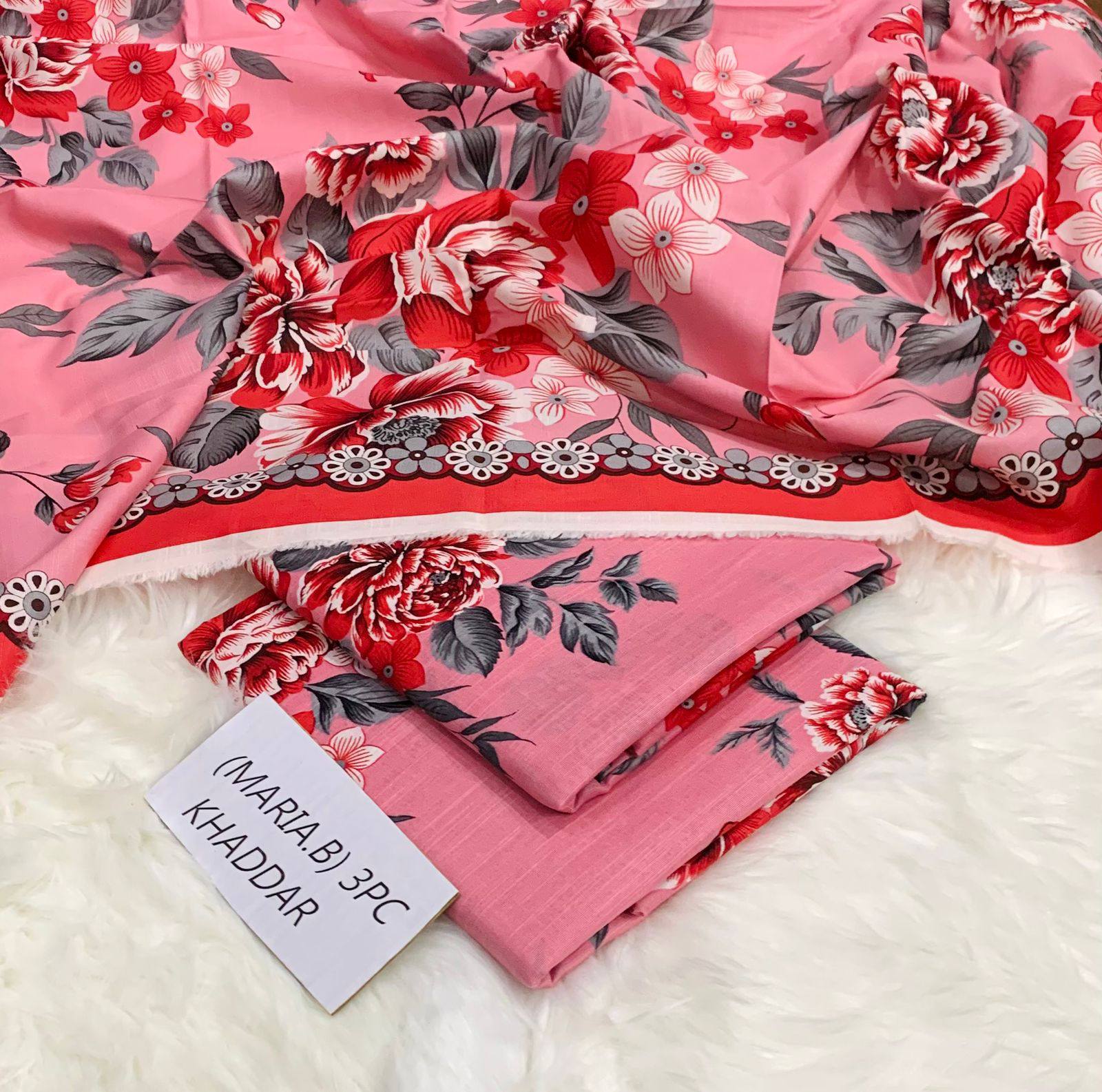 Digital Printed 3 Pcs Soft Khaddar Suit -06