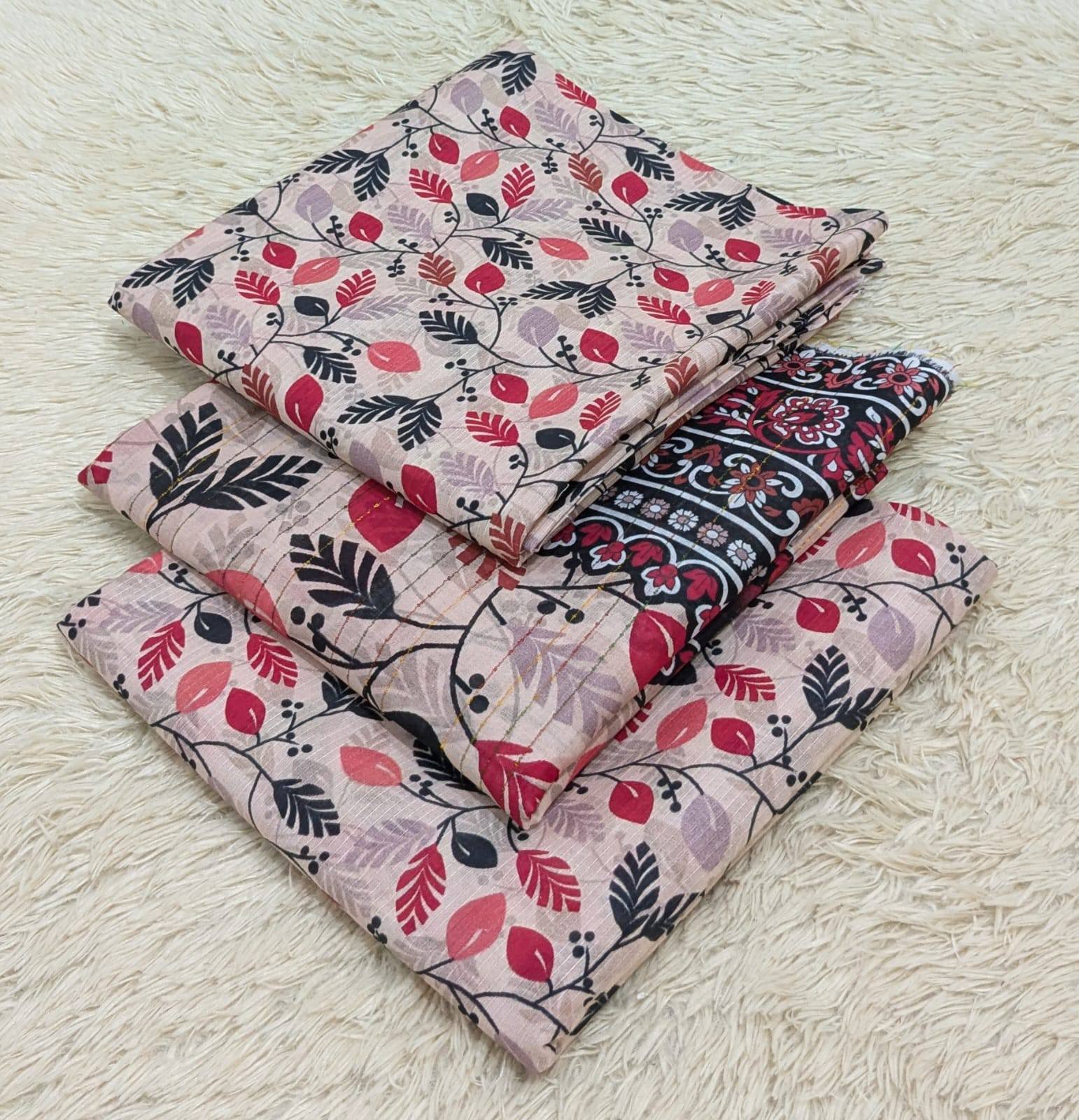 Digital Printed 3 Piece Soft Khaddar Suit -D#02