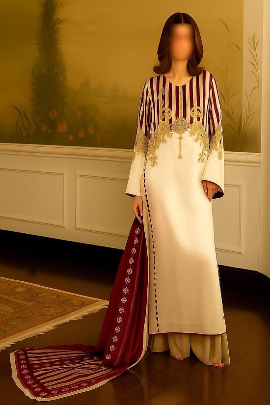 WINTER SILK DIGITAL PRINTED 3-PIECE - SD#55
