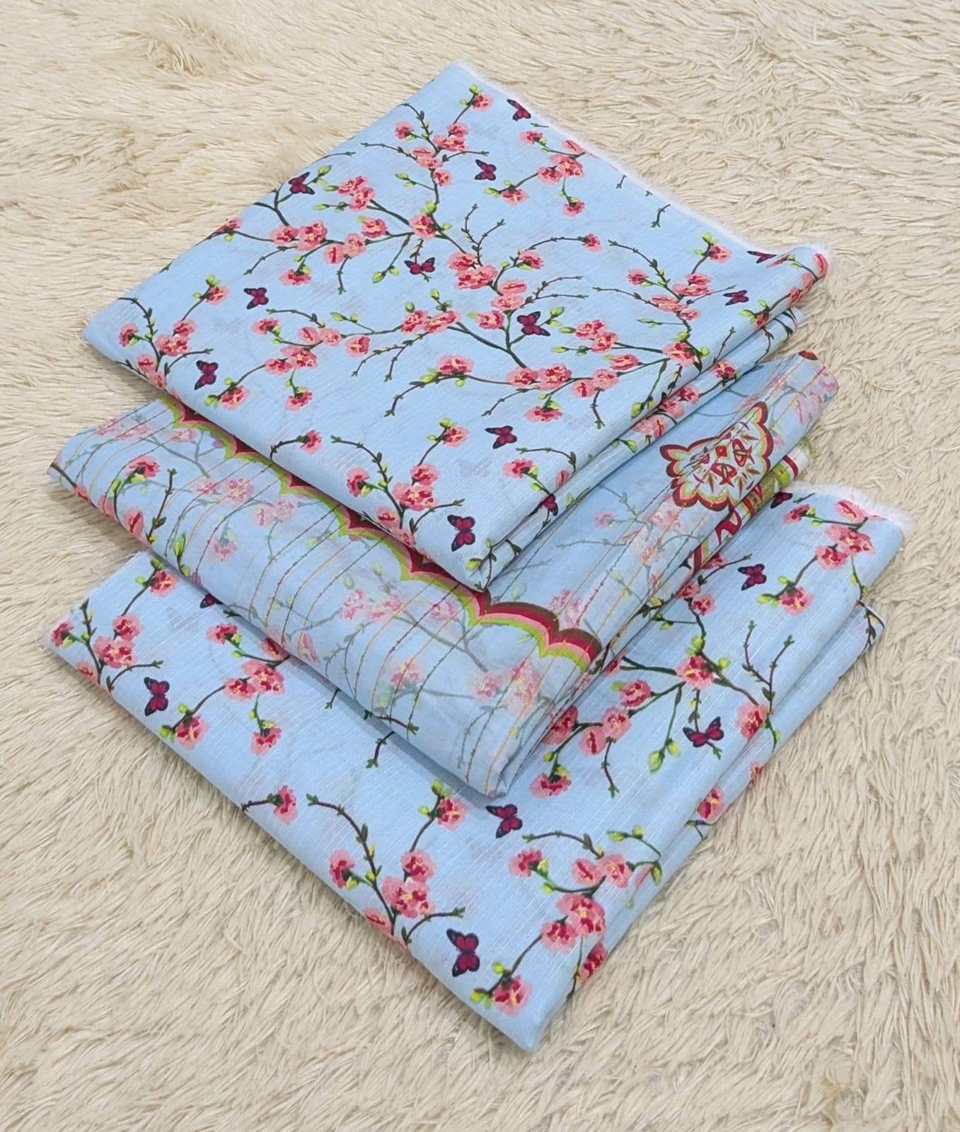 Digital Printed 3 Piece Soft Khaddar Suit -D#12